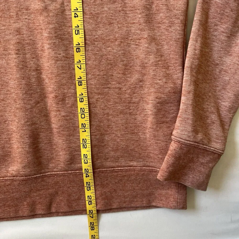 The North Face Heritage Patch Crew Men M Pullover Sweatshirt OrangeRust NF0A3X80